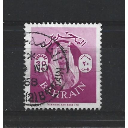 Bahrain.SG142 20f Sheikh Isa bin Sulman al-Khalifa (Purple).Fine Used.July23a