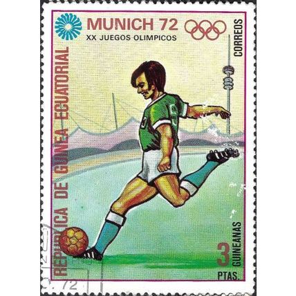 EQUATORIAL GUINEA, OLYMPICS, Munich, Football, green 1972, 3pes