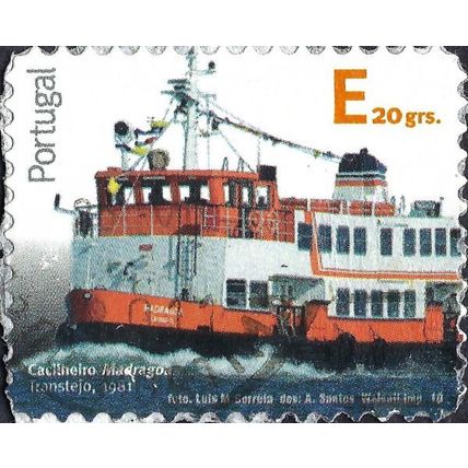 PORTUGAL, Lisbon Ferry 1981, orange 2010, E 20gm, #2