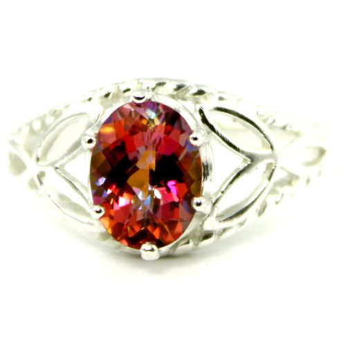 Twilight Fire Topaz, 925 Sterling Silver Ring, SR137