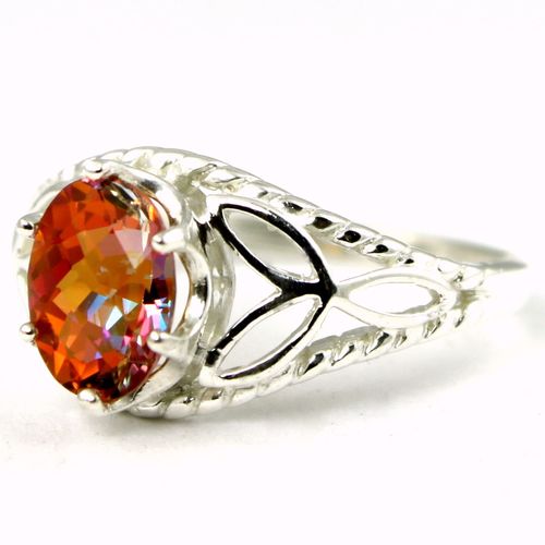 Twilight Fire Topaz, 925 Sterling Silver Ring, SR137