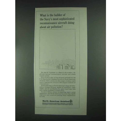 1967 North American Aviation Ad - About Air Pollution