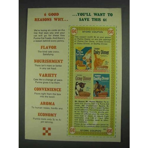 1967 Purina Cat Food Ad - 6 Good Reasons Why