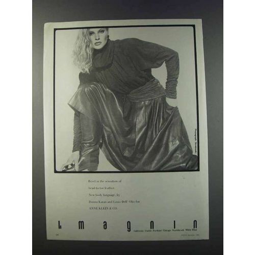 1981 i.Magnin Ad - Anne Klein Leather Fashion