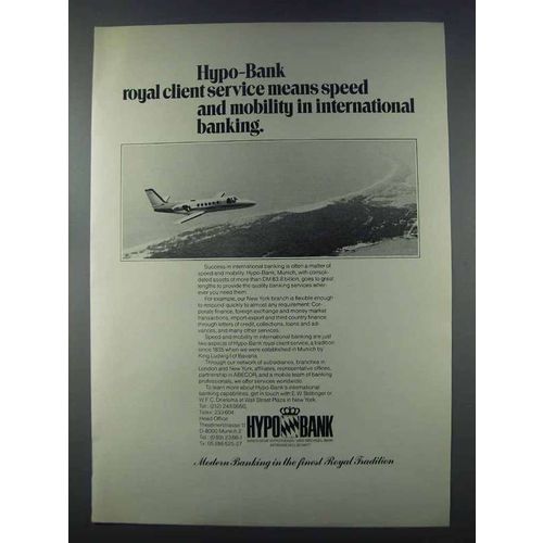 1981 Hypo Bank Ad - Royal Client Service