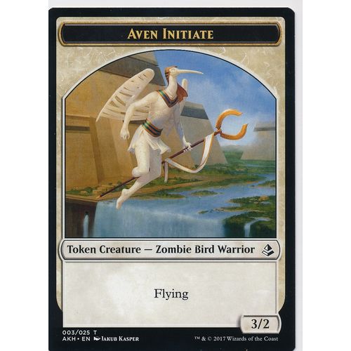 Magic the Gathering MTG Amonkhet 3/025 Aven Initiate Token