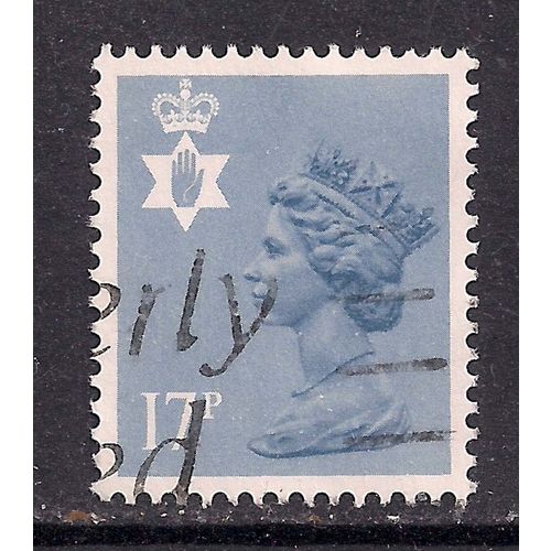 Northern Ireland GB 1984 17p Grey Blue Machin SG NI 43 ( B992)