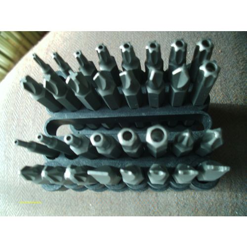 32 Piece 3 Inch Long Reach Security Bit Set Includes Plastic Storage Holder New