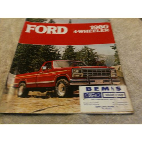1980 Ford 4x4 pickup truck sales brochure mint original Ford four wheel drive