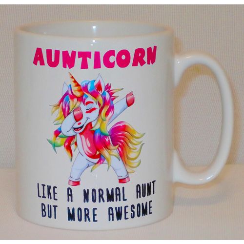 Aunticorn Unicorn Mug Can Personalise Funny Awesome Aunt Aunty Coffee Tea Gift