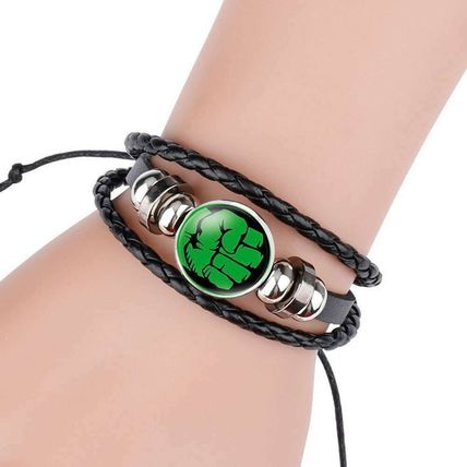 Cool Marvel Superhero Wristband Leather Wrist Bands Bracelet Strap UK Stock