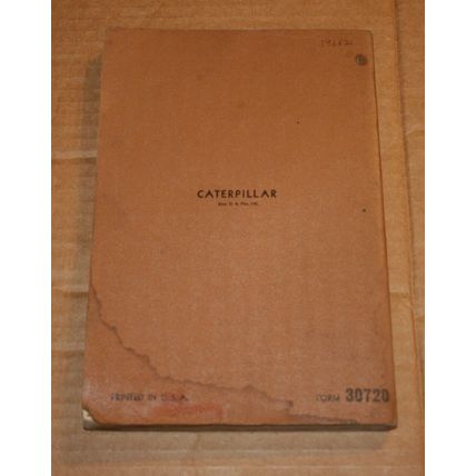 CAT Caterpillar D8 Tractor Parts Catalog Serial #2U9662 to 2U15000 30720