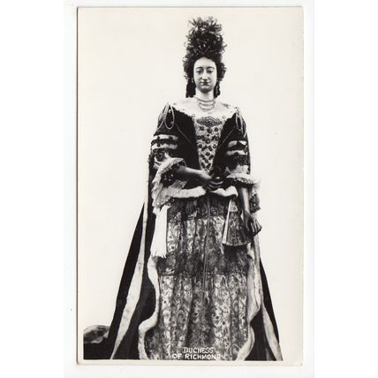 The Duchess of Richmond Wax Effigy Waxwork at Westminster Abbey Postcard