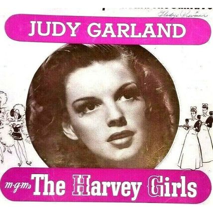 Judy Garland 1945 Sheet Music The Harvey Girls Atchison Topeka Santa Fe (K10i)