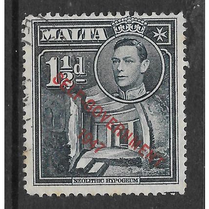 MALTA 1948 NEW CONSTITUTION 1 1/2d BLUE BLACK SG 237 FINE USED#4