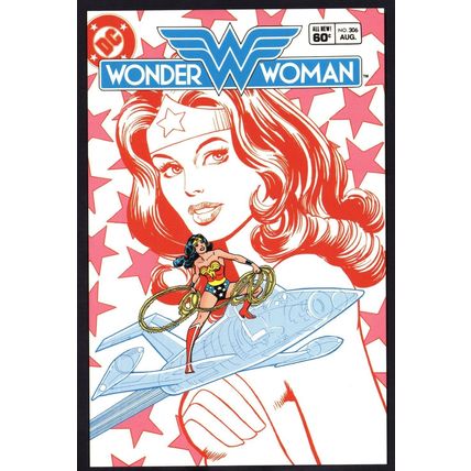 Wonder Woman With Lassoo Issue 306 DC Comic Book Postcard