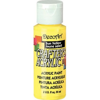 PAINT CRAFTERS ACRYLIC SUN YELLOW 2OZ