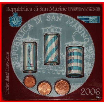 ITALY: SAN MARINO ★ 21 EURO MINT SETS 2006 (63 COINS) ★LOW START★NO RESERVE