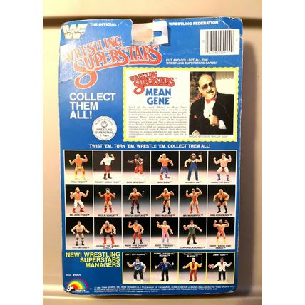 wwf ljn wrestling superstars announcer "mean" gene okerlund wrestling figure.