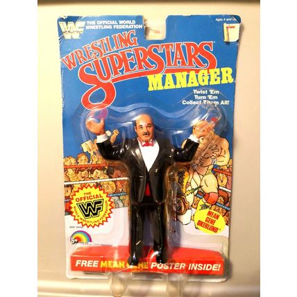 wwf ljn wrestling superstars announcer "mean" gene okerlund wrestling figure.