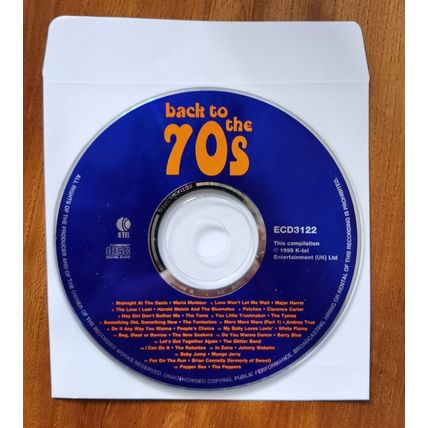 Back To The 70s 1995 cd, K-tel re-recordings, disc only. Brian Connolly The Tams