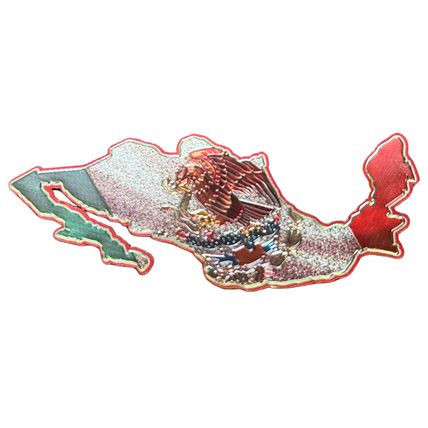 Mexico State Foil Fridge Magnet