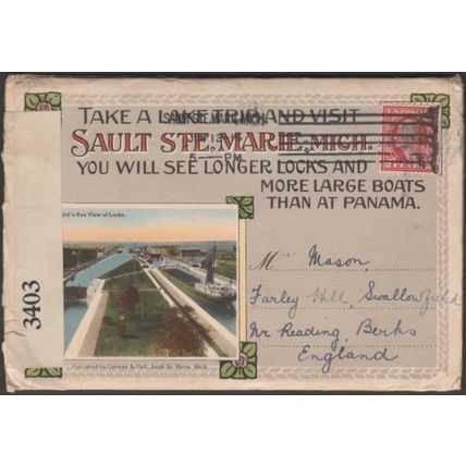 20 Souvenir Views of Sault Ste Marie, Michigan, 1916 - Postcard Views