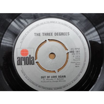 Three Degrees 1978 7" Vinyl Single Woman In Love b/w Out Of Love Again