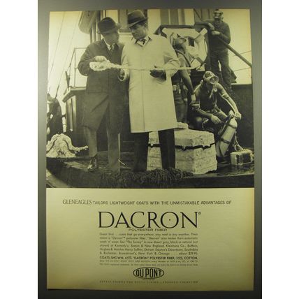 1960 Du Pont Dacron Ad - Gleneagles Tailors lightweight coats