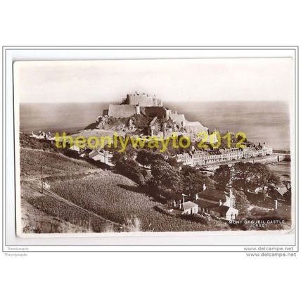 MONT ORGUEIL CASTLE, JERSEY, CHANNEL ISLES, 1950s?, Postcard