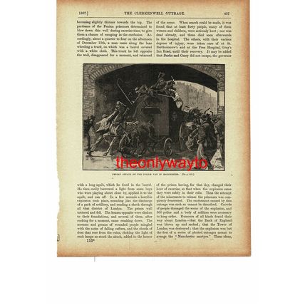 Fenians Attack Police Van, Manchester, 1867, Book Illustration (Print), c1895