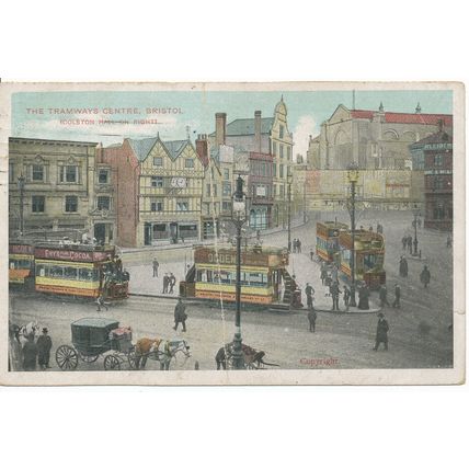 PC17135 Tramways Centre. Bristol. 1907