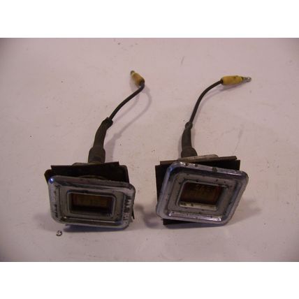 1968 CHRYSLER IMPERIAL AMBER SIDE MARKER CORNERING LIGHTS OEM LEBARON CROWN