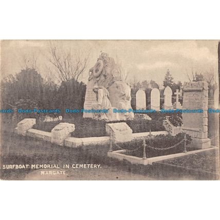 R091798 Surfboat Memorial in Cemetery. Margate. W. N. Bishop