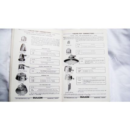 Bulgin Catalogue 1956 to 1957 See What Your Vintage Valve Hi-Fi is Made From