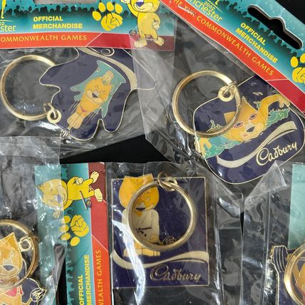 9 Cadbury Manchester Games KEYRINGS NEW Santa Sack Stocking filler Christmas