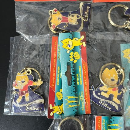9 Cadbury Manchester Games KEYRINGS NEW Santa Sack Stocking filler Christmas