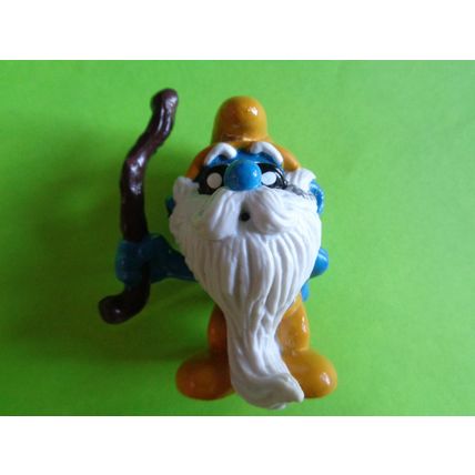 Grandpa Grandfather smurf with walking stick