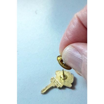Badge Stud : Women's Royal Volintary Service : Rose