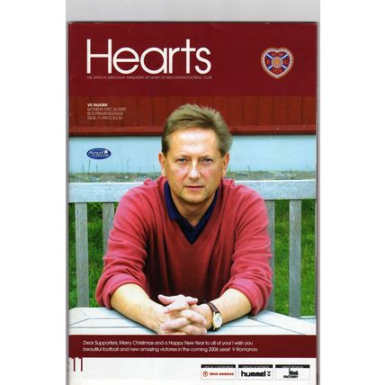 Hearts v Falkirk (Premier League) Monday 26 December 2005