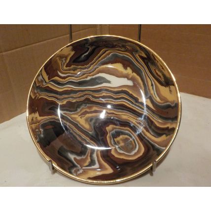 Limited Edition Vintage Agateware by Brouchet Large Trinket Dish