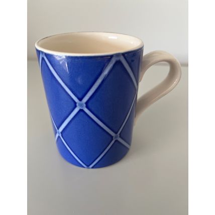 VINTAGE ARTHUR WOOD BLUE DIAMOND MUG