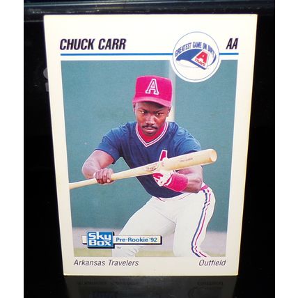 SKYBOX 1992 CHUCK CARR PRE-ROOKIE CARD @13