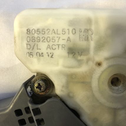 Interior Door Handle + Latch Actuator Passenger Right Front Infiniti G35 Sedan