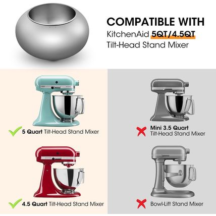 Aieve Snack Coater Compatible with Kitchenaid Tilt-Head Stand Mixer for Making C