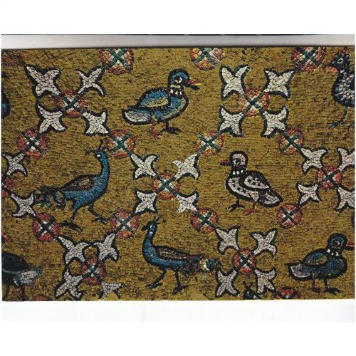 Colour Postcard - Bird Mosaic, Arch-episcopal Museum, Ravenna, Italy