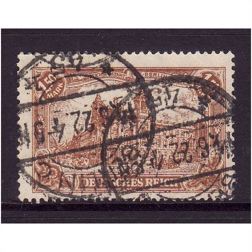 GERMANY 1916 SG115 1M 50 GPO BROWN FINE USED #1