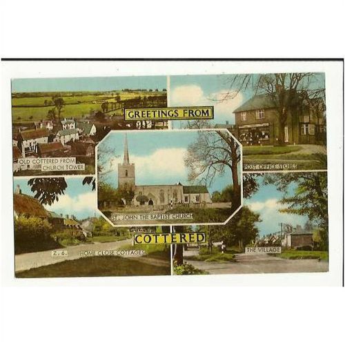 Hertfordshire COTTERED Multi-View Postcard (Z.6)