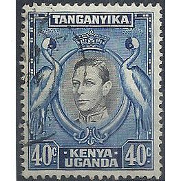 Kenya Uganda & Tanganyika 1952 SG143 40c Blue & Black Fine Used.