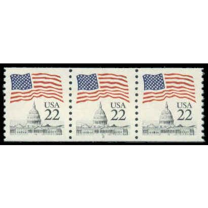 2115b 22c U.S. Flag Very Fine MNH PNC 2/3 R0650